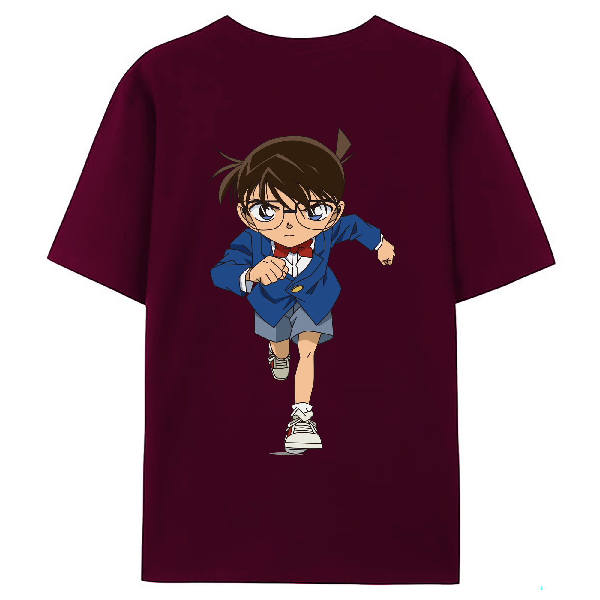 （画像用） 名探偵コナン 江戸川 コナン Detective Conan Conan Edogawa レディース半袖Tシャツ(バックプリント)